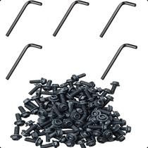 Jogo 100 Parafuso Serra Mármore Compativel Makita Bosch M6 4100NH Kit 5 Chave Allen Sextavado