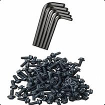 Jogo 100 Parafuso Serra Mármore Compativel Makita Bosch M6 4100NH Kit 5 Chave Allen Sextavado