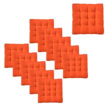 Jogo 11 assentos para cadeira futton 40x40 laranja