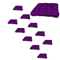 Jogo 11 assentos para cadeira futton 40x40 roxo