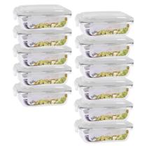 Jogo 11 Potes 640ml Hermético Anel Vedação