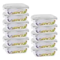 Jogo 11 Potes 640ml Hermético Anel Vedação