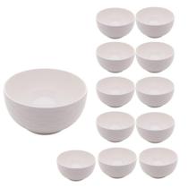 Jogo 12 Bowl De Porcelana Tigela Cumbuca Cor Branco New Bone Lagos Lyor 11,5cm Jogo 12 Bowl De Porcelana Tigela Cumbuca Cor Branco New Bone Lagos Lyor 11,5cm