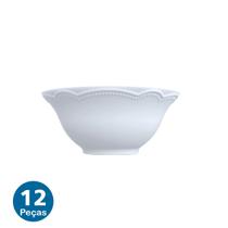 Jogo 12 Bowls Cottage 450ml Tigela Cumbuca Porcelana Germer - Porcelanas Germer
