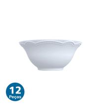 Jogo 12 Bowls Cottage 450ml Tigela Cumbuca Porcelana Germer Jogo 12 Bowls Cottage 450ml Tigela Cumbuca Porcelana Germer
