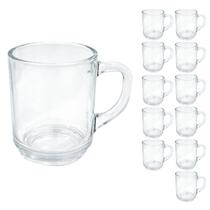 Jogo 12 Canecas De Vidro Lisa 250ml Transparente Praticasa Jogo 12 Canecas De Vidro Lisa 250ml Transparente Praticasa