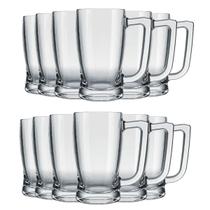 Jogo 12 Canecas Taberna de Cerveja Vidro 340 ml - Nadir