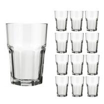 Jogo 12 Copo 200ml Vidro Bristol Suco Drinks Transparente
