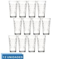 Jogo 12 copo 350ml Vidro Vitrage Suco Agua Transparente Nadir Jogo 12 copo 350ml Vidro Vitrage Suco Agua Transparente Nadir
