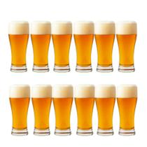 Jogo 12 Copo de Cerveja Chopp de Vidro Tulipa Bar Restaurante 315ml Em Casa Tem