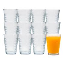 Jogo 12 Copo de Vidro 200ml Suco Refrigerante Água Diamond Cut Fratelli Jogo 12 Copo de Vidro 200ml Suco Refrigerante Água Diamond Cut Fratelli