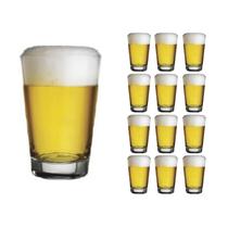 Jogo 12 Copo De Vidro 350ml Caldereta Cerveja Suco Bar Nadir