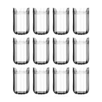 Jogo 12 Copos Alto De Vidro Para Agua Suco Bebidas 430ml Jogo 12 Copos Alto De Vidro Para Agua Suco Bebidas 430ml