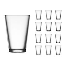 Jogo 12 Copos Chiques 350ml Cairo Drinks Vidro Agua e Suco