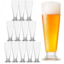 Jogo 12 Copos de Vidro 300ml Tulipa Nadir Figueiredo Cerveja Chopp Bares Pubs
