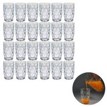 Jogo 12 Copos Luxo Transparente Drink 370 ML Modelo Diamante