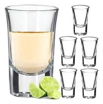 Jogo 12 Copos Shot Dose Vidro Bebidas Cachaça Tequila Vodka