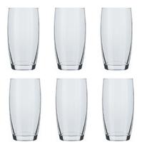 Jogo 12 Copos Vidro Suco Agua Oca 300 Ml Nadir