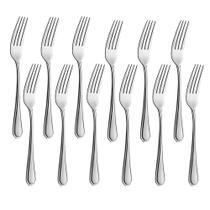 Jogo 12 Garfos Aço Inox Cor Prata Linha Silver Em Casa Tem 21cm