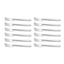 Jogo 12 Garfos de Mesa 18cm Aço Inox Brinox Siena Talheres