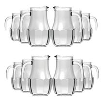 Jogo 12 Jarra de Suco de Vidro Tango 750ML Agua Nadir