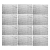Jogo 12 Lugar Americano Retangular Mesa PVC Antiderrapante Flex Cinza 45x30cm Lyor Jogo 12 Lugar Americano Retangular Mesa PVC Antiderrapante Flex Cinza 45x30cm Lyor