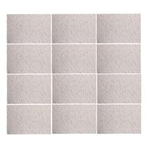 Jogo 12 Lugar Americano Retangular Mesa PVC Carpet Bege 45x30cm Lyor Jogo 12 Lugar Americano Retangular Mesa PVC Carpet Bege 45x30cm Lyor