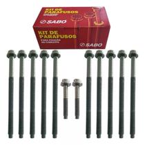 Jogo 12 Parafuso De Cabeçote Ford Ka Fiesta Ecosport Courier Focus 1.0 1.6 8v Zetec Rocam
