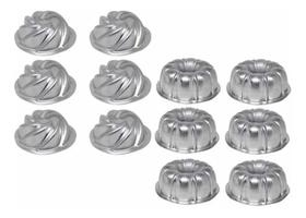 Jogo (12/pc - Mini) Forma Bolo Vulcão (9x3,5) Suíça 1 (9x4)