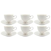 Jogo 12 peças scarlet new bone porcelana 90 ml l'hermitage