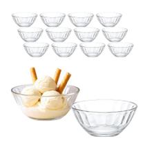 Jogo 12 Potes De Sobremesa Tigela Bowl Taça De Vidro 250ml