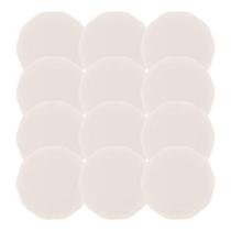 Jogo 12 Prato De Sobremesa Porcelana New Bone Butterfly Branco Off White Lyor 19cm
