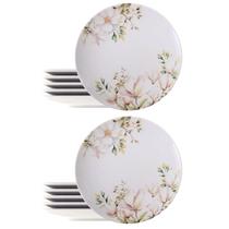 Jogo 12 Pratos de Porcelana 28cm Magnólia Tramontina Mesa Posta Restaurante