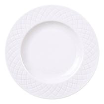 Jogo 12 Pratos de Sobremesa 21cm Branco em Porcelana Tramontina Ingrid Mesa Posta Jogo 12 Pratos de Sobremesa 21cm Branco em Porcelana Tramontina Ingrid Mesa Posta