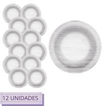 Jogo 12 Pratos Diamante Fundo 22cm Redondo Restaurante Bar Jogo 12 Pratos Diamante Fundo 22cm Redondo Restaurante Bar