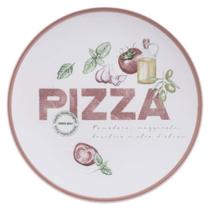 Jogo 12 Pratos Raso 25cm em Porcelana Decorada para Servir Pizza Tramontina Milano Mesa Posta Jogo 12 Pratos Raso 25cm em Porcelana Decorada para Servir Pizza Tramontina Milano Mesa Posta