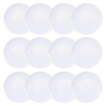 Jogo 12 Pratos Raso Porcelana Branco Liso 25cm para Jantar Tramontina Leonora