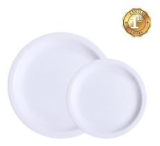 Jogo 12 Pratos Rasos 12 Sobremesa Iguaçu Porcelanas Germer