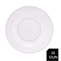 Jogo 12 Pratos Sobremesa Melamina Basic Branco Lyor 18cm Jogo 12 Pratos Sobremesa Melamina Basic Branco Lyor 18cm