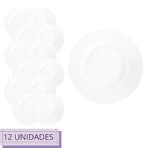 Jogo 12 Pratos Temperado Sobremesa Menu 19cm Restaurante