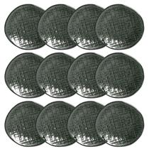 Jogo 12 Ramequins Cerâmica Stoneware 57ml Orgânico Juta Greenery Porto Brasil Molho Shoyu Sushi
