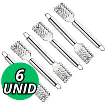 Jogo 12 Removedor de Escamas Inox Escamador de Peixe Profissional Para Limpar Escama Manual Em Inox Jogo 12 Removedor de Escamas Inox Escamador de Peixe Profissional Para Limpar Escama Manual Em Inox