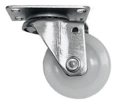 Jogo 12 Rodinhas Giratorias Nylon Reforçada 80kg Por Rodizio