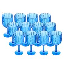 Jogo 12 Taça de Acrílico para Água Orquídea Azul 350ml Wolff Jogo 12 Taça de Acrílico para Água Orquídea Azul 350ml Wolff