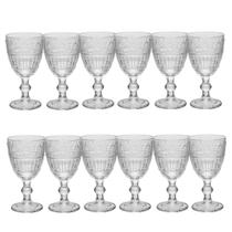 Jogo 12 Taça de Cristal Ecológico para Água Suco Mauve 320ml Transparente Wolff