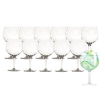 Jogo 12 Taça de Gin Degustação Vidro Transparente G4U Class Home 630ml