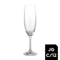 Jogo 12 Taça para Champagne de Cristal Ecológico 220ml Lyor