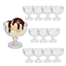 Jogo 12 Taça para Sobremesa com Pé de Vidro Borboleta Butterfly Wolff 190ml