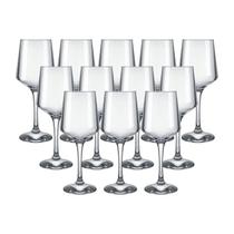 Jogo 12 Taças Brunello 390ml Ideal Vinho Tinto Refinado Vidro Nadir