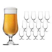 Jogo 12 Taças Copo De Cristal Ecológico Luxo Drinks 340ml